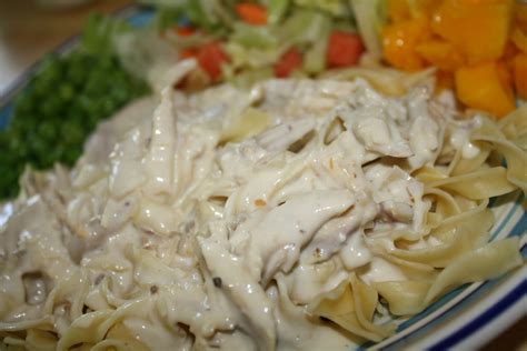 Top with cheese and serve. The Small Plates of Standage: Crockpot Cream Cheese Chicken