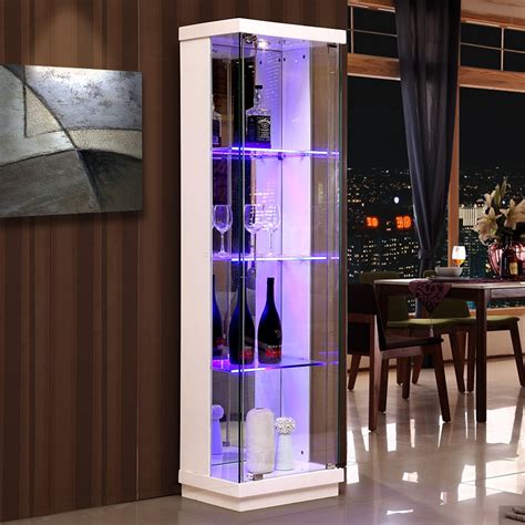 Simple Modern Glass Wine Cabinet Corner Cabinet Home Side