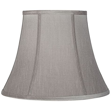 Brentwood Pewter Gray Medium Bell Lamp Shade 8 Top X 14 Bottom X 11