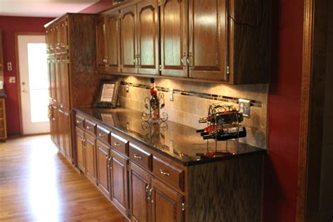 Do it yourself granite kitchen countertops! Tan Brown Granite - Traditional - Kitchen - Kansas City ...