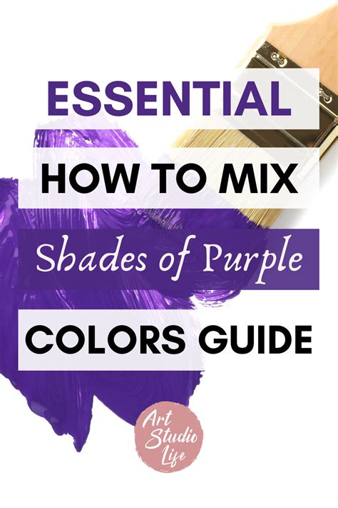 What Colors Make Purple And How To Mix Shades Of Purple Color For Artists