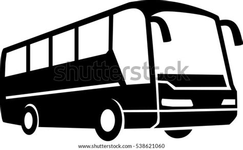 Tour Bus Silhouette Stock Vector Royalty Free 538621060 Shutterstock