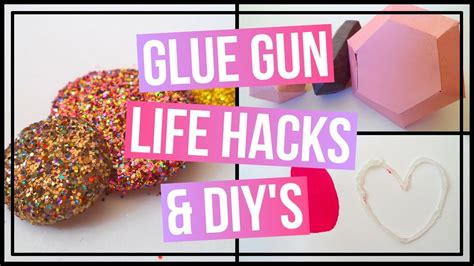 7 Glue Gun Life Hacks And Glue Gun Diys Diy Pixie Stones Glue Stencil