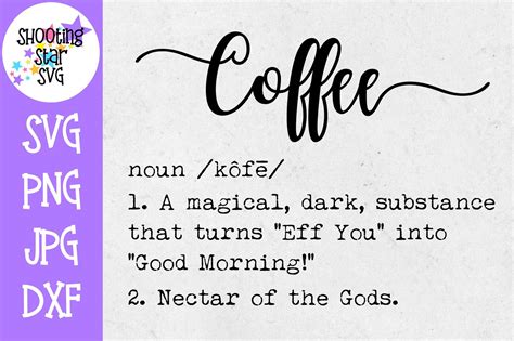 Coffee Definition SVG - Funny Coffee Definition - Home Decor | Coffee definition, Coffee humor ...