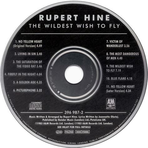 Rupert Hine The Wildest Wish To Fly 1983 Avaxhome