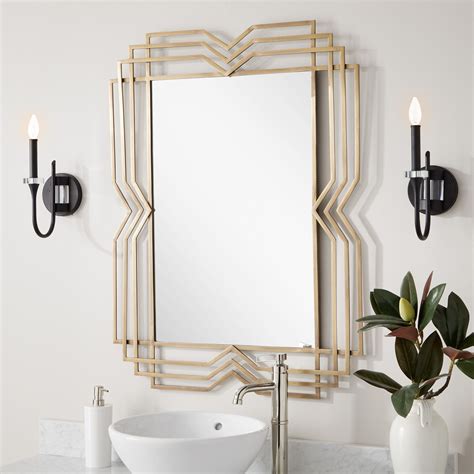 Solandra Decorative Vanity Mirror Black Powder Coat Vanity Mirror