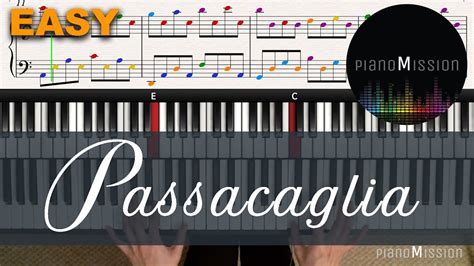 Real Piano Tutorial Passacaglia With Sheets Youtube