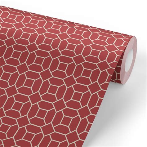 Bold Geometric Removable Wallpaper Removable Wallpaper Etsy