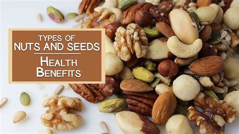 There are many different types of nuts, such as peanut, chestnut, cacao, hazelnut, etc. Types of Nuts and Seeds and Their Health Benefits - YouTube