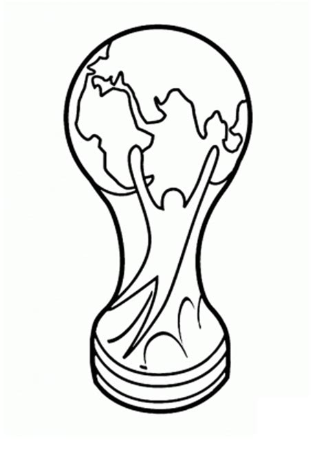 Fifa World Cup Trophy Coloring Pages World Cup Coloring Pages