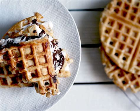 How To Make S Mores Waffles King Arthur Baking