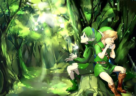 Link And Saria By Muse Kr On Deviantart Legend Of Zelda Legend Of