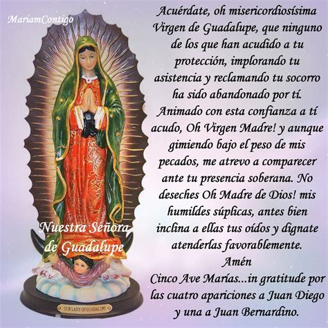 A Nuestra SeÑora De Guadalupe 2 Oraciones Para Momentos Difíciles I