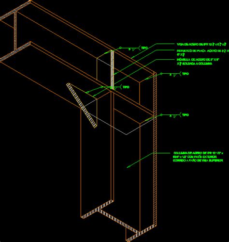 Planos De Union Metalica En Dwg Autocad Estructuras De Acero My Xxx Hot Girl