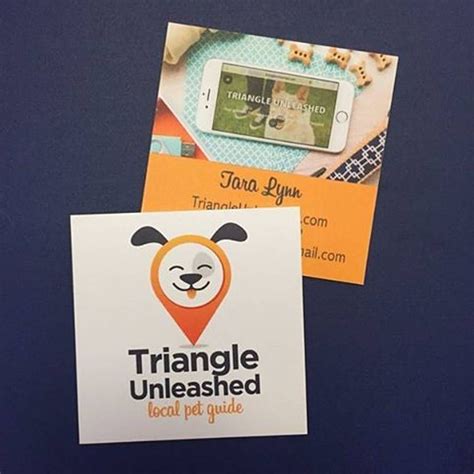 Print turnaround as fast as 1 business day. Cute dog business cards | Square business cards, Unique ...