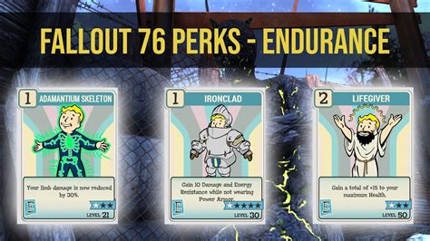 Fallout 76 Perk Cards Endurance Youtube