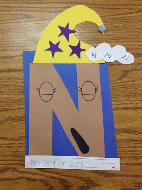 N letter craft! Nn is for nap! | Letter n crafts, Letter a crafts