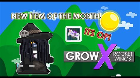 Growtopia New Iotm Review Rocket Wings Grow X Rocket Wings Review
