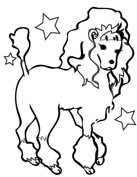 Poodle color fading creates variety. Toy Poodle Coloring Pages at GetColorings.com | Free ...