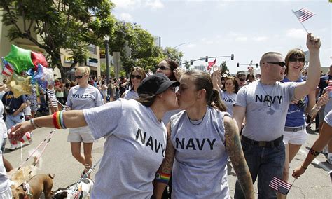 American Gay Pride Parade Marines And Sailors Form First Military