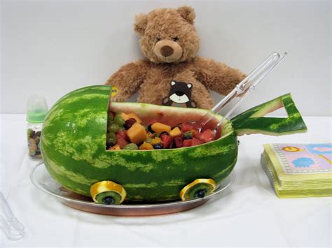 However, if you are going to attend a baby shower, you can make a watermelon fruit. Watermelon Baby Carriage - Big Bear's Wife