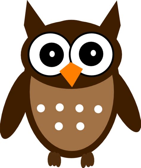 Brown Cute Owl Clip Art At Vector Clip Art