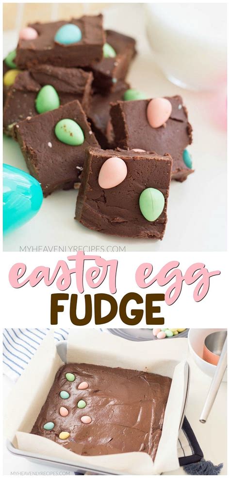 Cakes and cookies to satisfy your sweet tooth. Easter Egg Fudge Recipe- easy and cute dessert to make for an Easter party! Simple cute pastel ...