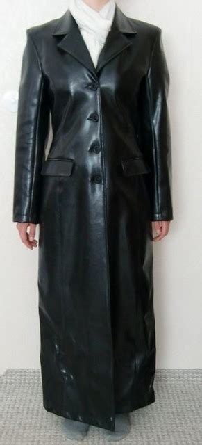 Black Long Leather Coat Mature In Long Leather Coat Flickr