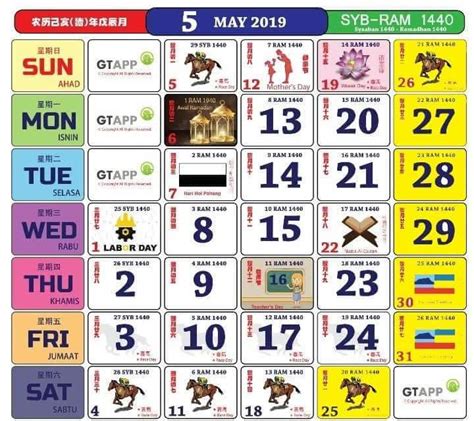 Kalendar kuda 2019 / calendar 2019 malaysia. Kalendar 2019 Dan Cuti Sekolah 2019 - Rancang Percutian ...