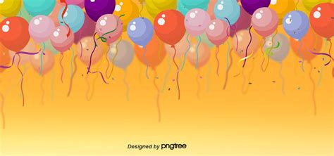 Happy Birthday Orange Balloons