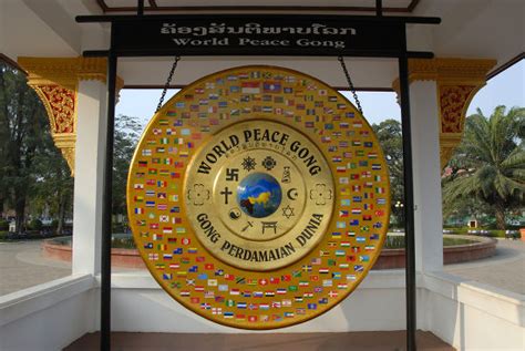 World Peace Gong Vientiane Laos Southeast Editorial Stock Photo Stock