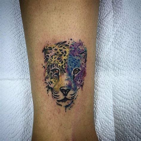 Sanerlian waterproof temporary fake tattoo stickers watercolor purple dandelion cartoon set of 2. Top 73 Best Jaguar Tattoo Ideas - 2021 Inspiration Guide