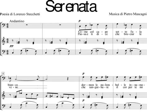 Mascagni Pietro Sheet Music To Download