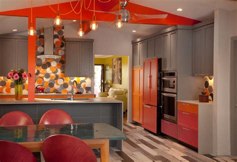 Gradient Of Orange Kitchen Modern Kitchen Other By Kropat