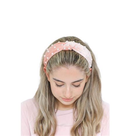 Pearl Headband Blush Pink Headband Large Pearl Headband Etsy