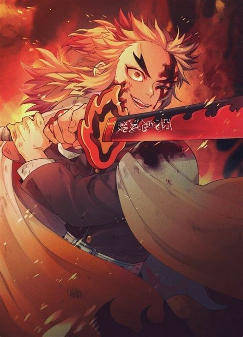 Kimetsunoyaiba Rengoku Anime Demon Slayer Anime Anime Characters