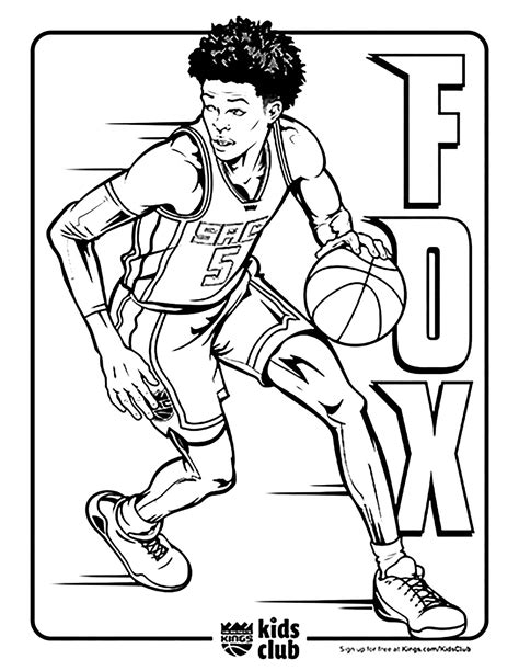 Coloriage Basket Ball Dunk Art