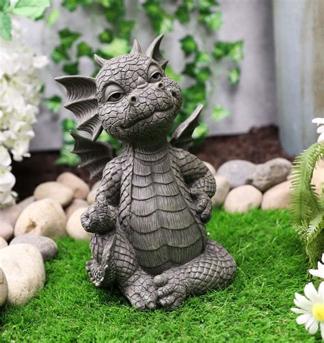 Built from the strongest form of resin, the flowers for felicity garden statue by design toscano is of the highest quality and will last for many years. Keep Off Rude Baby Dragon Sitting Statue 10"H Fairy Garden ...