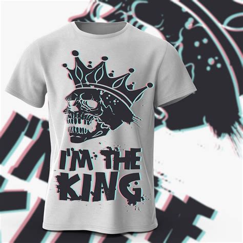 I Am The King Unusual White T Shirt For Men And Women Weird Etsy
