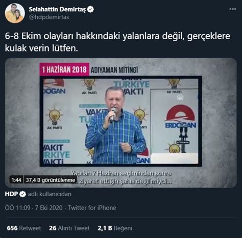 We did not find results for: Erdoğan'ın yer aldığı videoyu retweetleyen Demirtaş: 6-8 ...