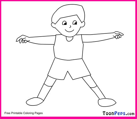 Person Outline Coloring Page Coloring Home