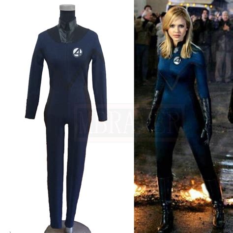 Fantastic 4 Invisible Woman Cosplay Costume Halloween Costumes Custom
