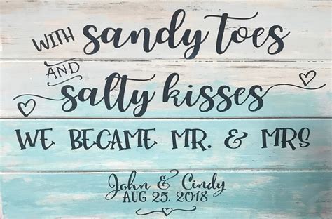 With Sandy Toes And Salty Kisses Svg We Became Mr And Mrs Etsy Australia