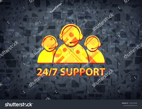 247 Support Customer Care Team Icon Stock Illustration 1138279949