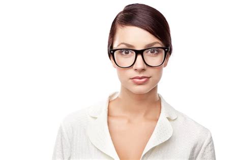 Strict Woman In Glasses — Stock Photo © Gdolgikh 19984271