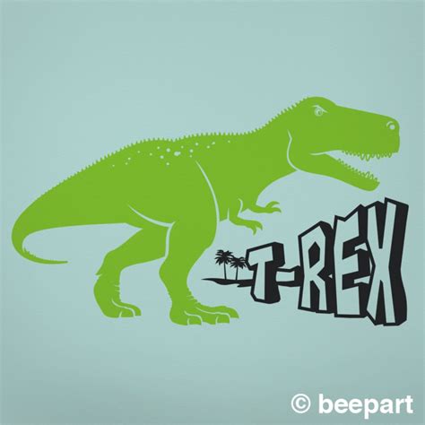 Dinosaur T Rex Wall Decal Personalized Custom Name