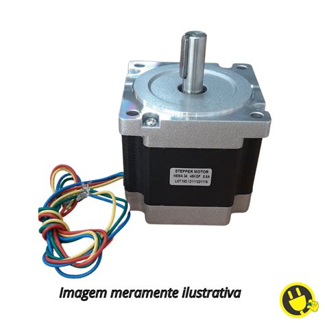 Motor De Passo Nema Jk Hs Kgf Impressora D Cnc Arduino