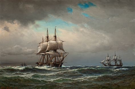 Ships At Sea 1867 Anton Melbye