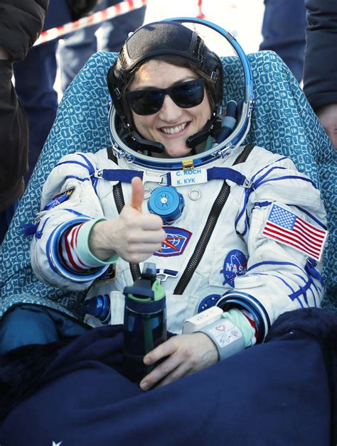 Nasa Astronaut Christina Koch Recounts Record Breaking 328 Day Space