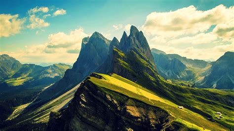 Download Wallpaper For 1366x768 Resolution Mountain Peak Landscapes
